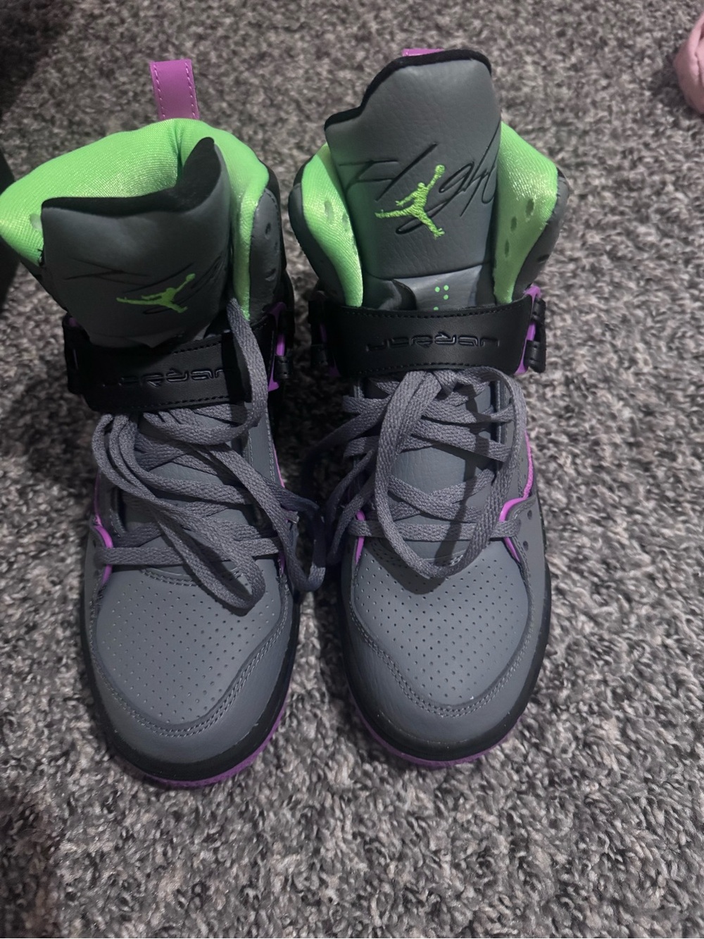 Jordan Flight 45 High GS 'Cool Grey Lime'